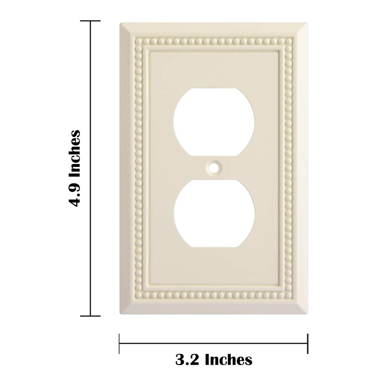 Henne Bery wall plate dimensions 4.9 x 3.2 inches for precise fit