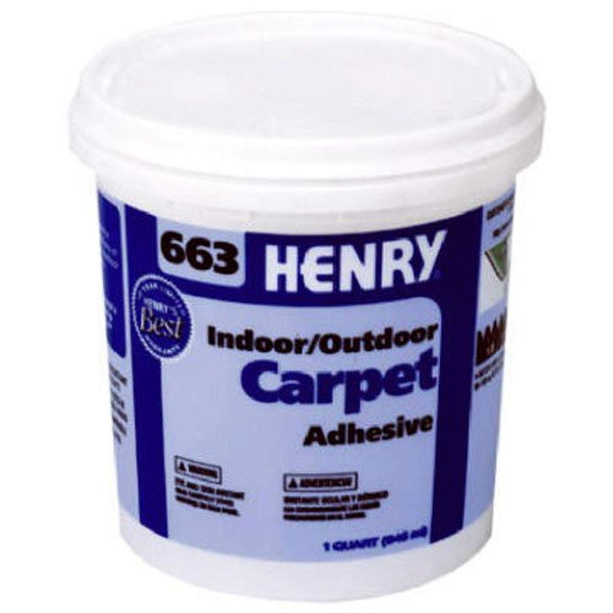 Henry 663 exterior carpet adhesive bonds outdoor surfaces for durable installations