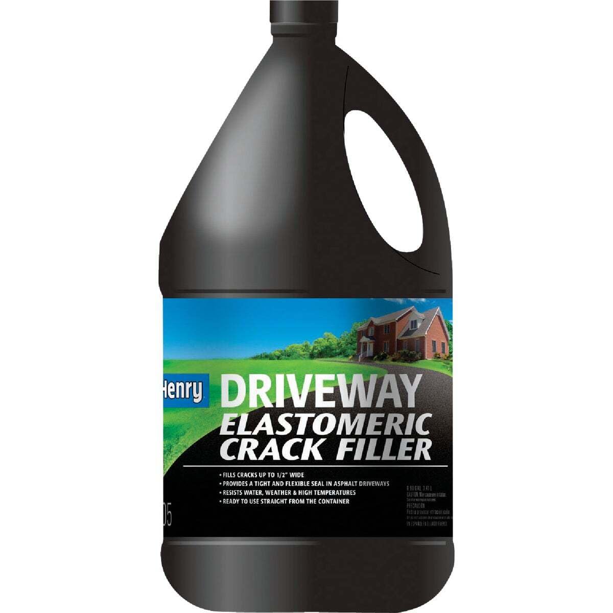 Henry Driveway Elastomeric Crack Filler finished surface after cure for curb appeal.