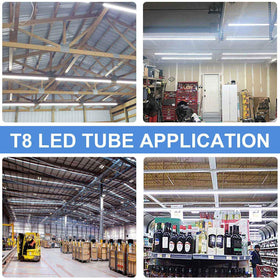 Henwsi 8ft LED light with clear cover offers high brightness