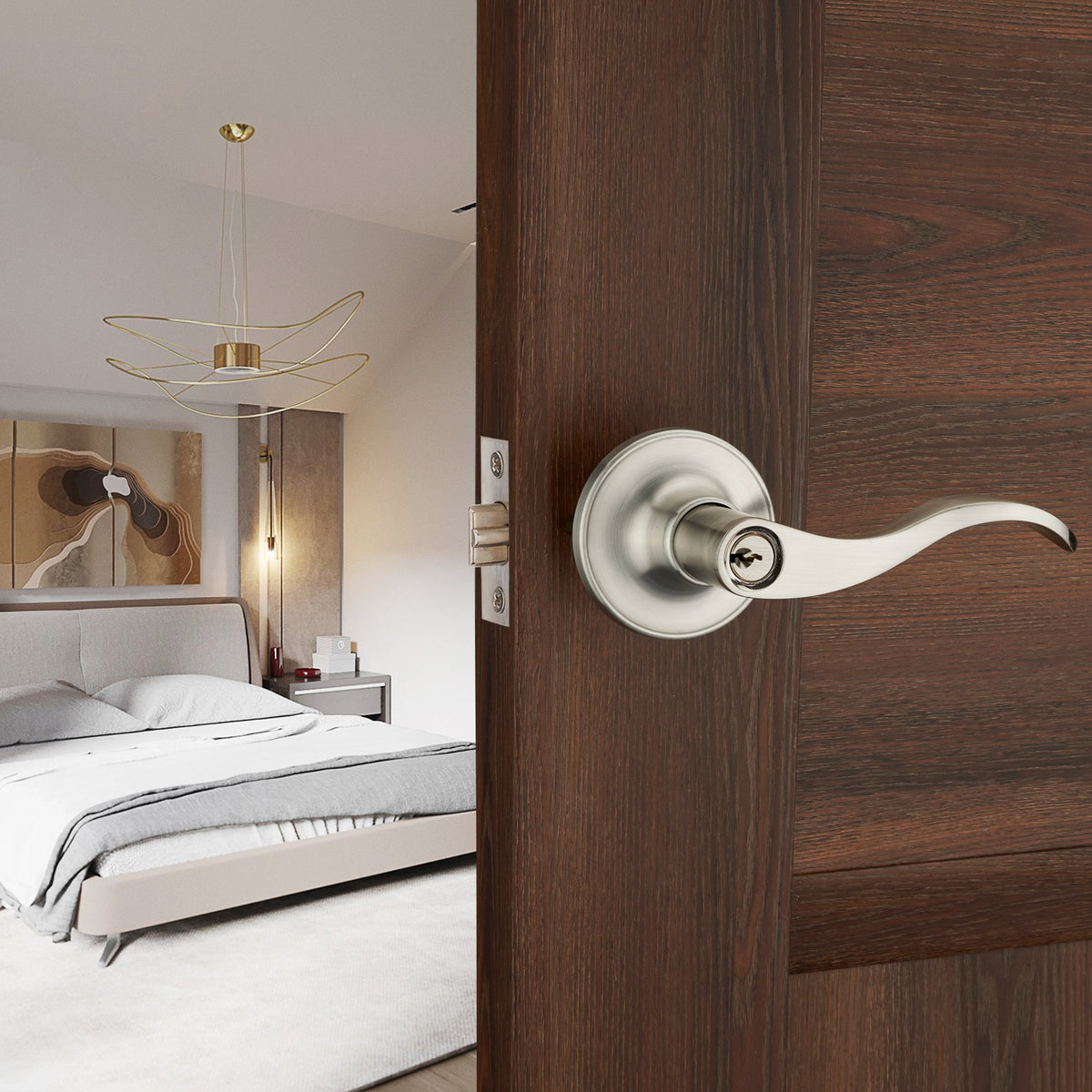 HENYIN Wave Lever Lock installation guide for quick setup.
