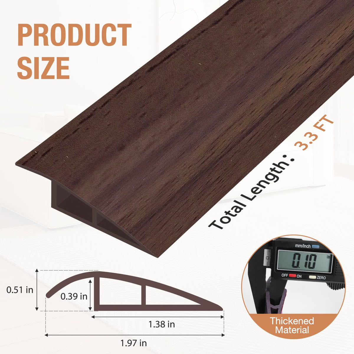 Heonay threshold installation made easy with double self-adhesive tapes for secure bonding