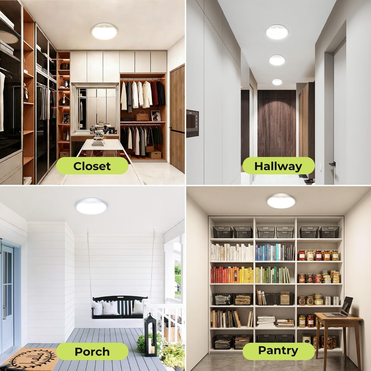Hepside 4-pack energy-saving 1600 lumens in a 15W fixture.