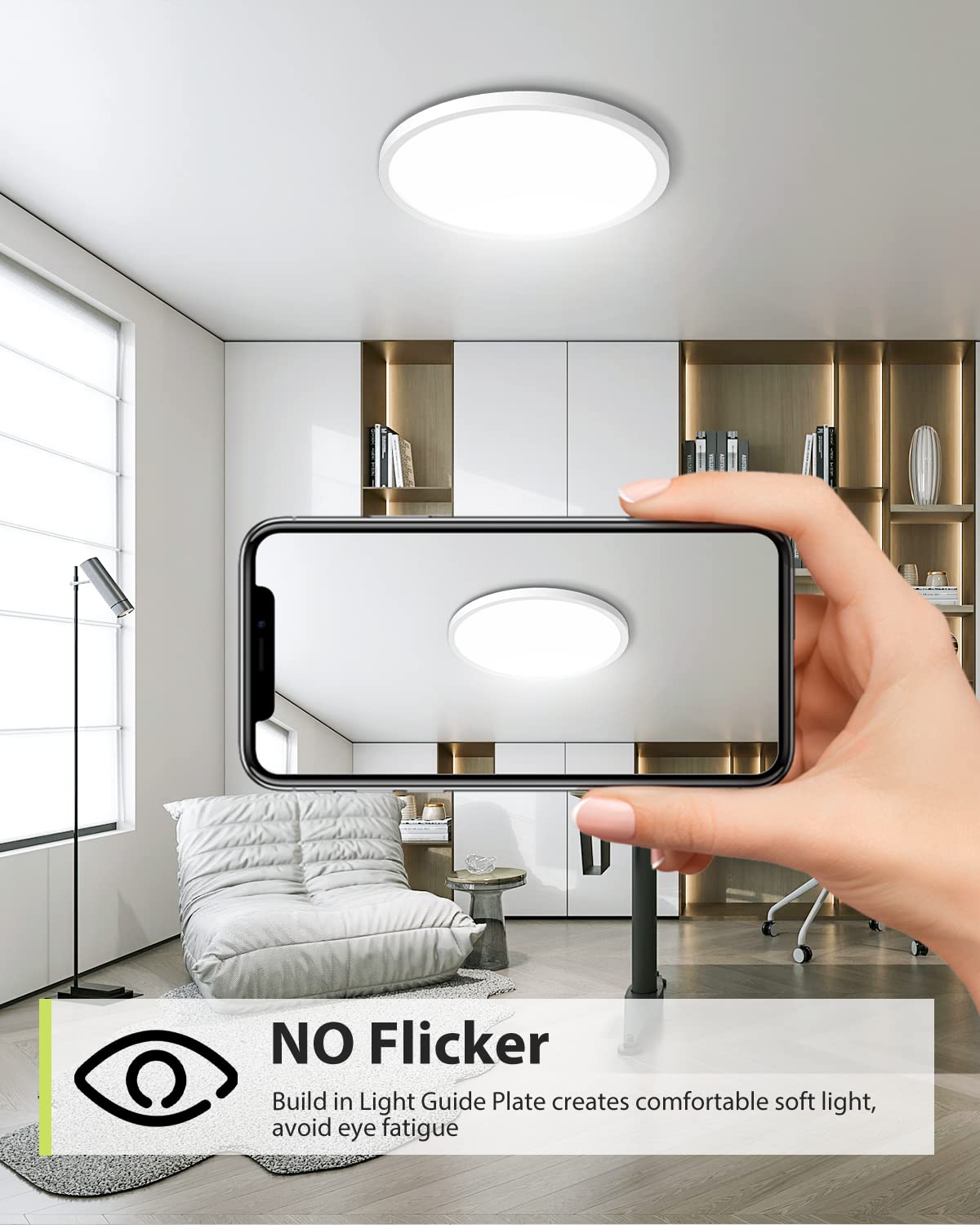 Easy-install Hepside ceiling light with clear guide for DIY setup