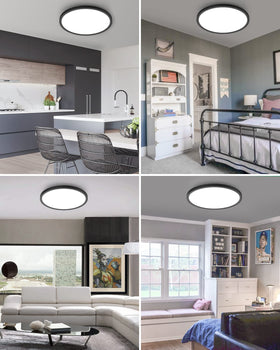 Hepside low-profile ceiling light designed for easy installation in hallways