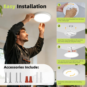 hepside LED ceiling light delivering 1800 lumens for bright spaces