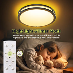 Hepside night-light mode and timer provide gentle ambiance for evenings.