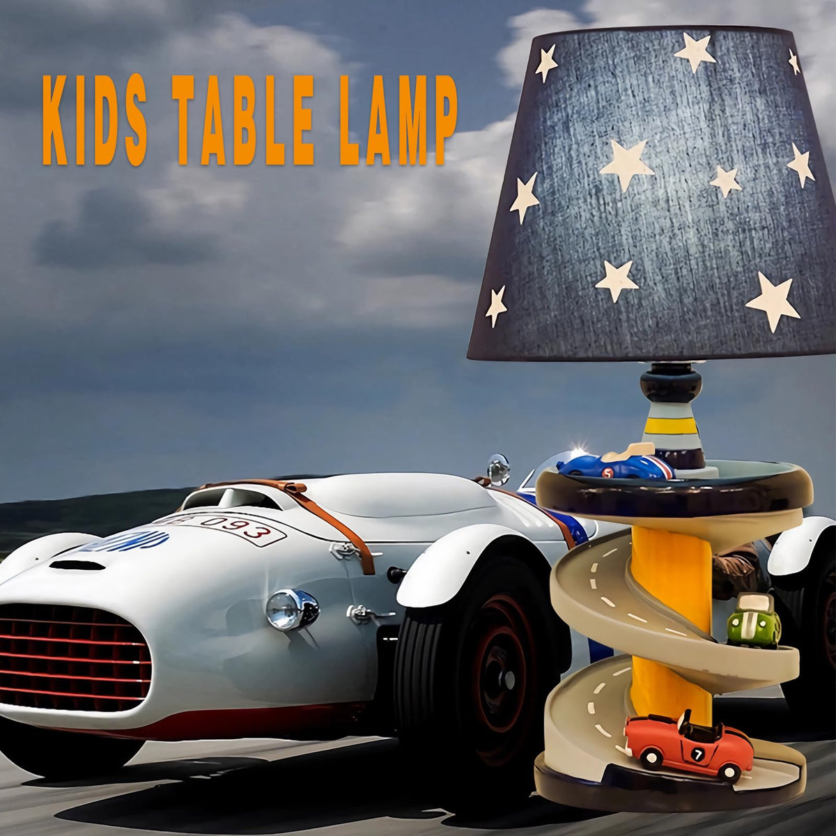 HERBESTBAY desk lamp kids bedroom LED bulb included for bright study spaces.