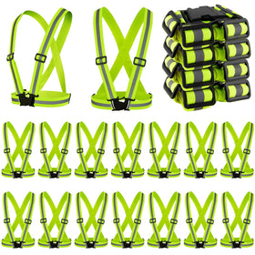 Hercicy 30-piece reflective vest kit shown in yellow for everyday visibility.