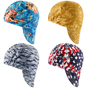 Hercicy welding cap classic style front view with secure helmet fit.