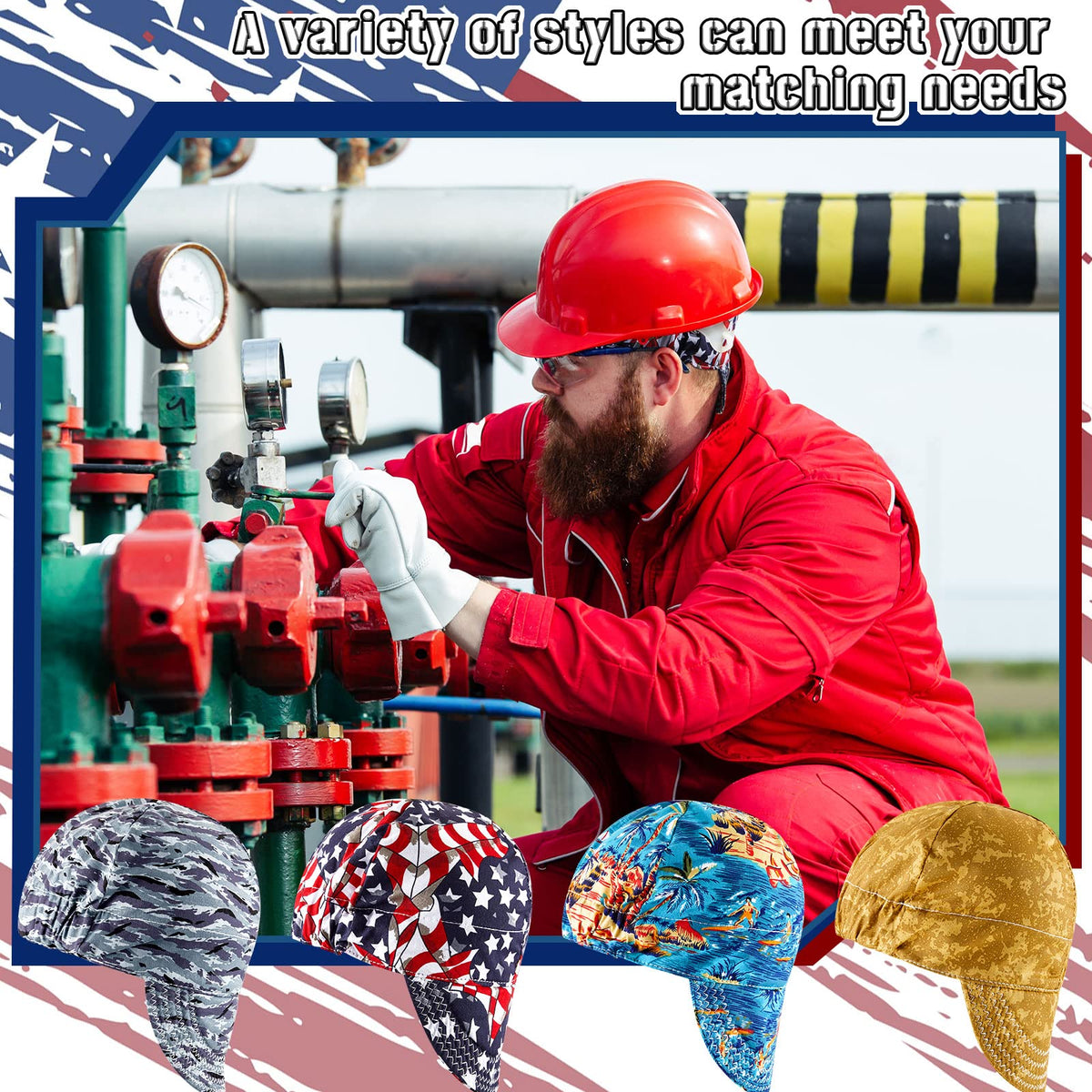 Hercicy flat-seam design reduces forehead irritation during long shifts.