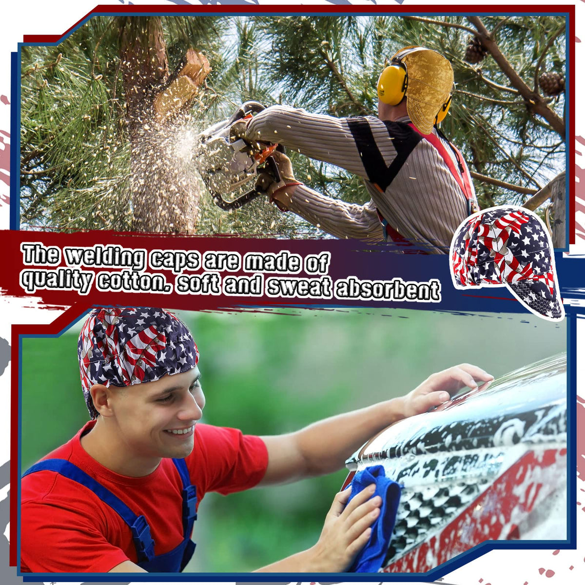 Hercicy multi-use welding hat suitable for electricians, welders, and technicians.
