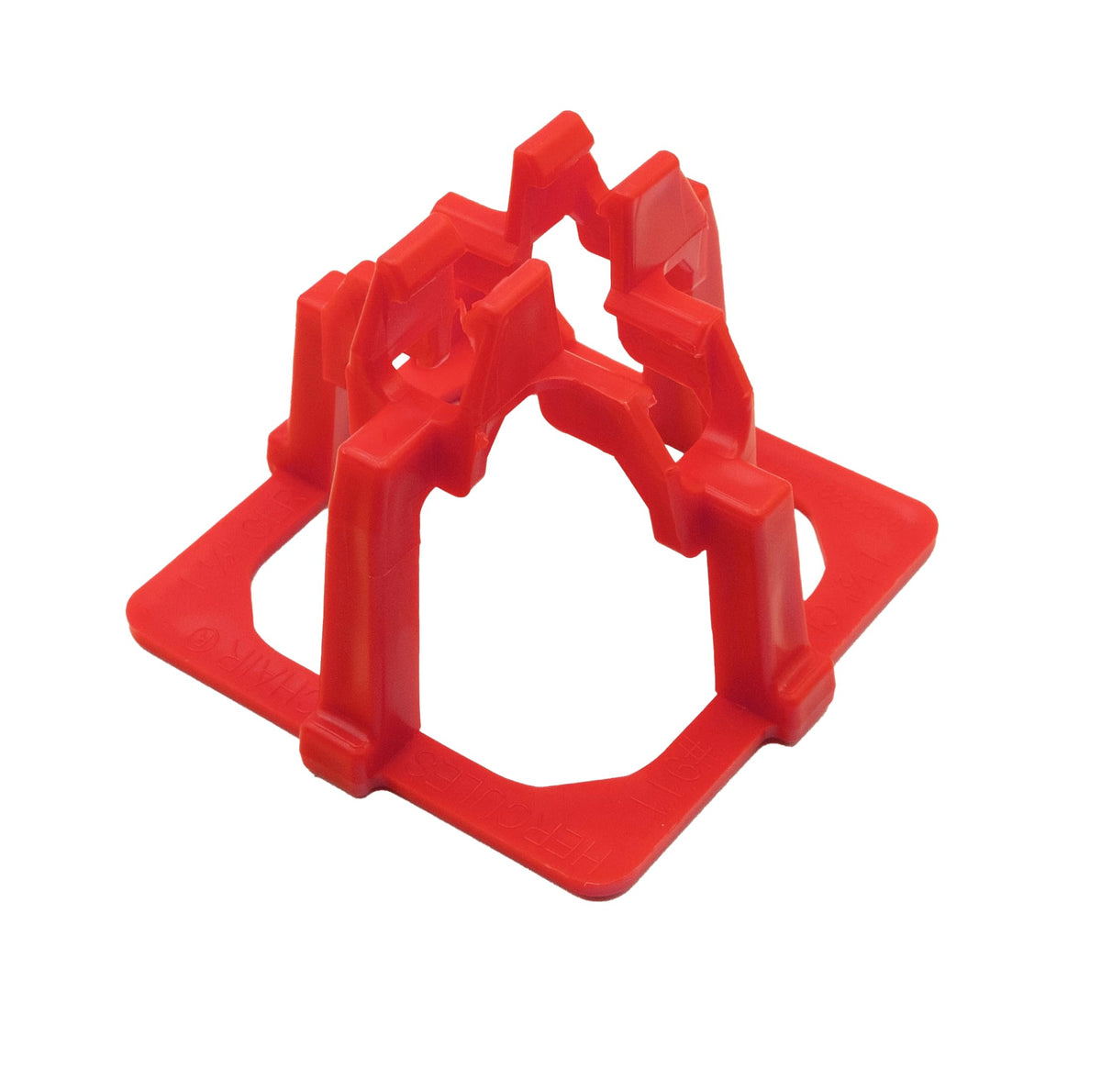Hercules Plastic one-and-a-half rebar chair assembled for quick placement in concrete work.
