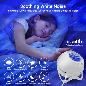 HERHOTER Bluetooth speaker night light enhances playlists with atmospheric visuals.
