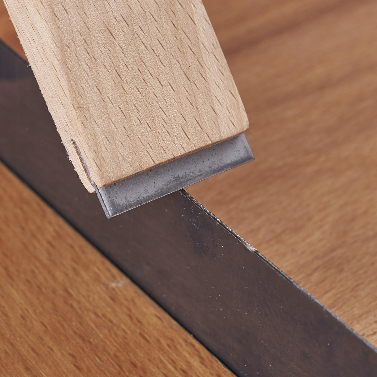 HERMIT TOOLS cabinet edge detail showing reduced sanding for better prep.