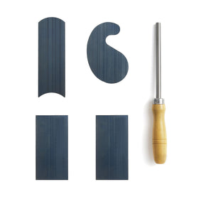 HERMIT TOOLS cabinet scraper burnisher full set for precise surface prep