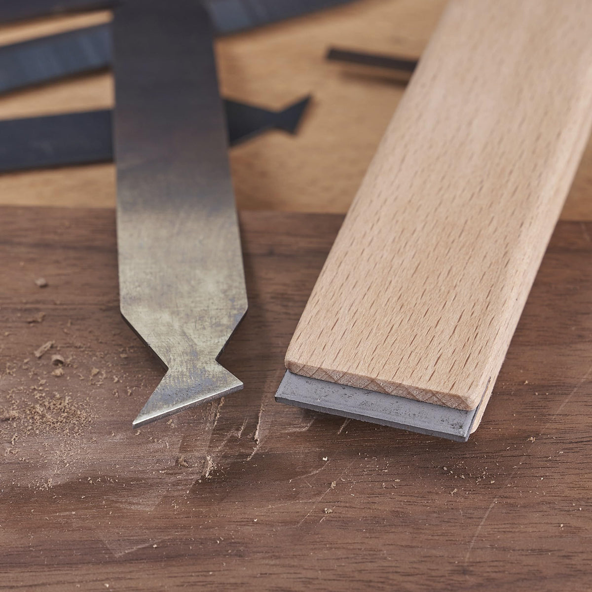 HERMIT TOOLS small-space-woodworking-setup ideal for crowded benches.