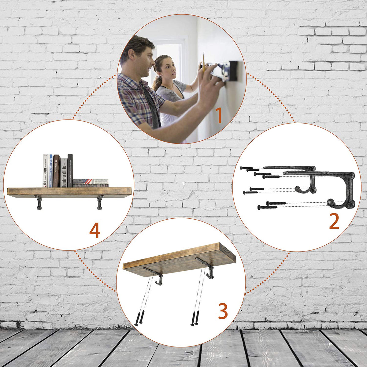 HERNGEE four-pack kit covers multiple shelves with style