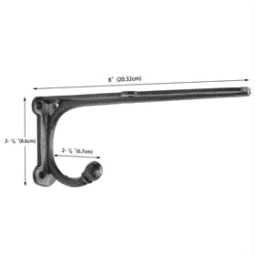 HERNGEE heavy-duty cast iron bracket with matte black finish