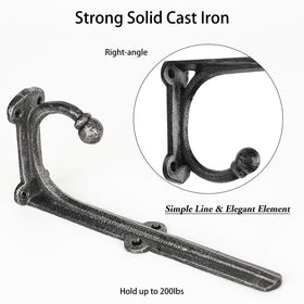 HERNGEE vintage design bracket features a right-angle hook