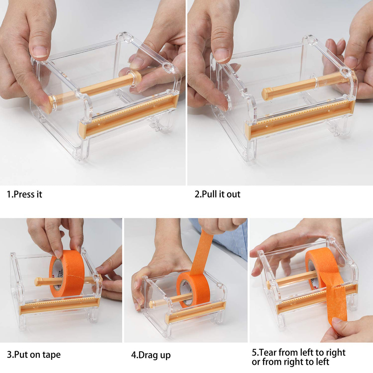 Green tape by Herngee helps color-code organizes supplies and crafts.