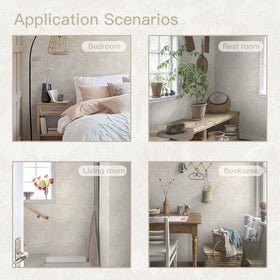 Heroad wallpaper bedroom accent with forest motif for serene setting.