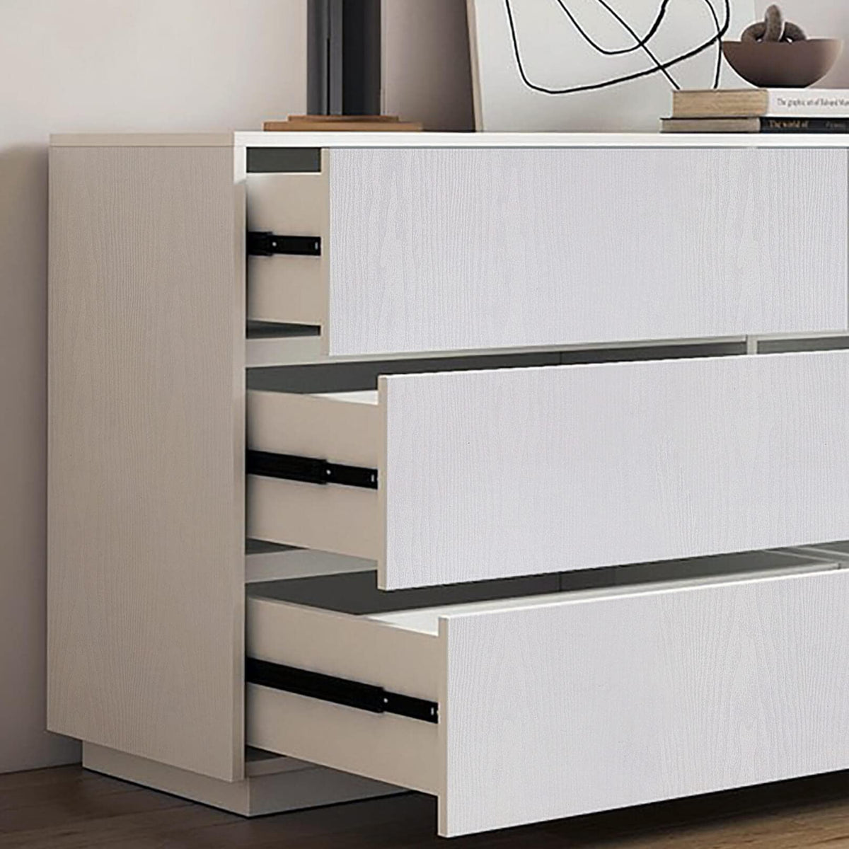 Heroad waterproof white wood wallpaper protects surfaces in kitchens