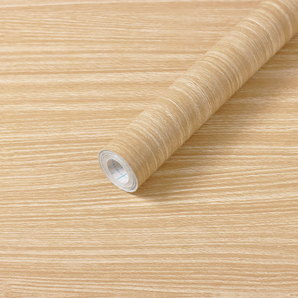 Heroad wood grain roll for cabinet decor adds warm, natural style.