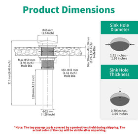 HEROBAI anti clogging filter basket catches hair and debris in the sink