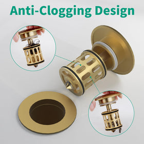 HEROBAI brass flange with stainless steel tailpiece for durability