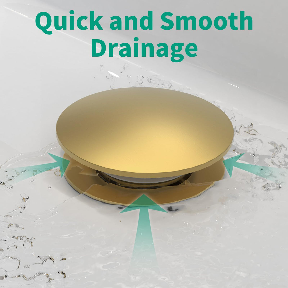 HEROBAI no overflow design keeps the sink dry after use