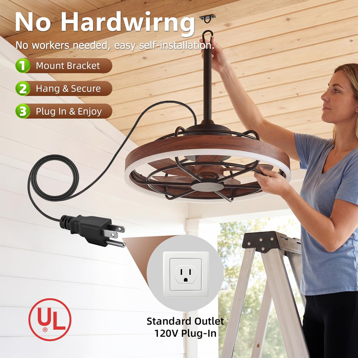 Heromind Gazebo Fan Light 3CCT lets you set the mood.