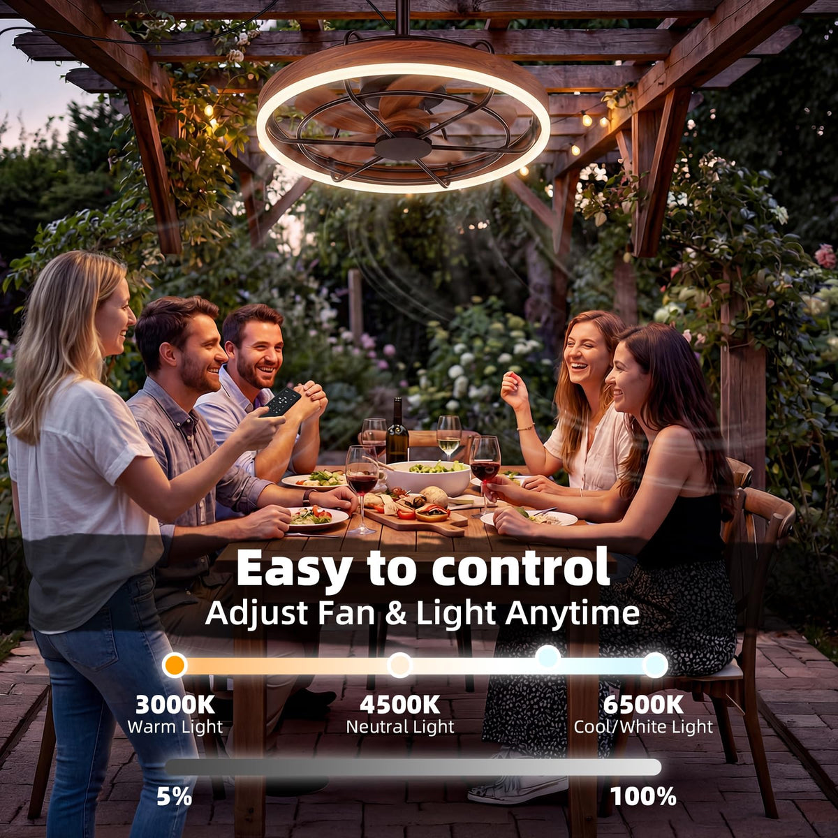 Heromind Gazebo Fan Light suits outdoor dining and porch conversations.