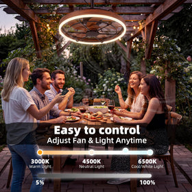 Heromind Gazebo Fan Light suits outdoor dining and porch conversations.