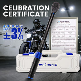 HERONIX torque wrench with quick preset system for fast setup