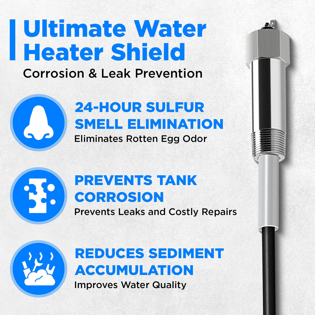 HertzEagle-sulfur-odor-elimination demonstrates fresh water after treatment.