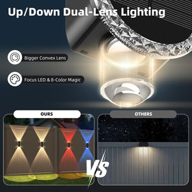 Herzila 10-pack color-changing lights eight hues for festive scenes