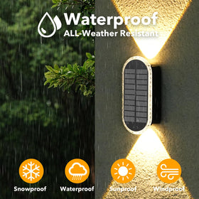 Herzila 10-pack IP65 weatherproof lights withstand rain and sun