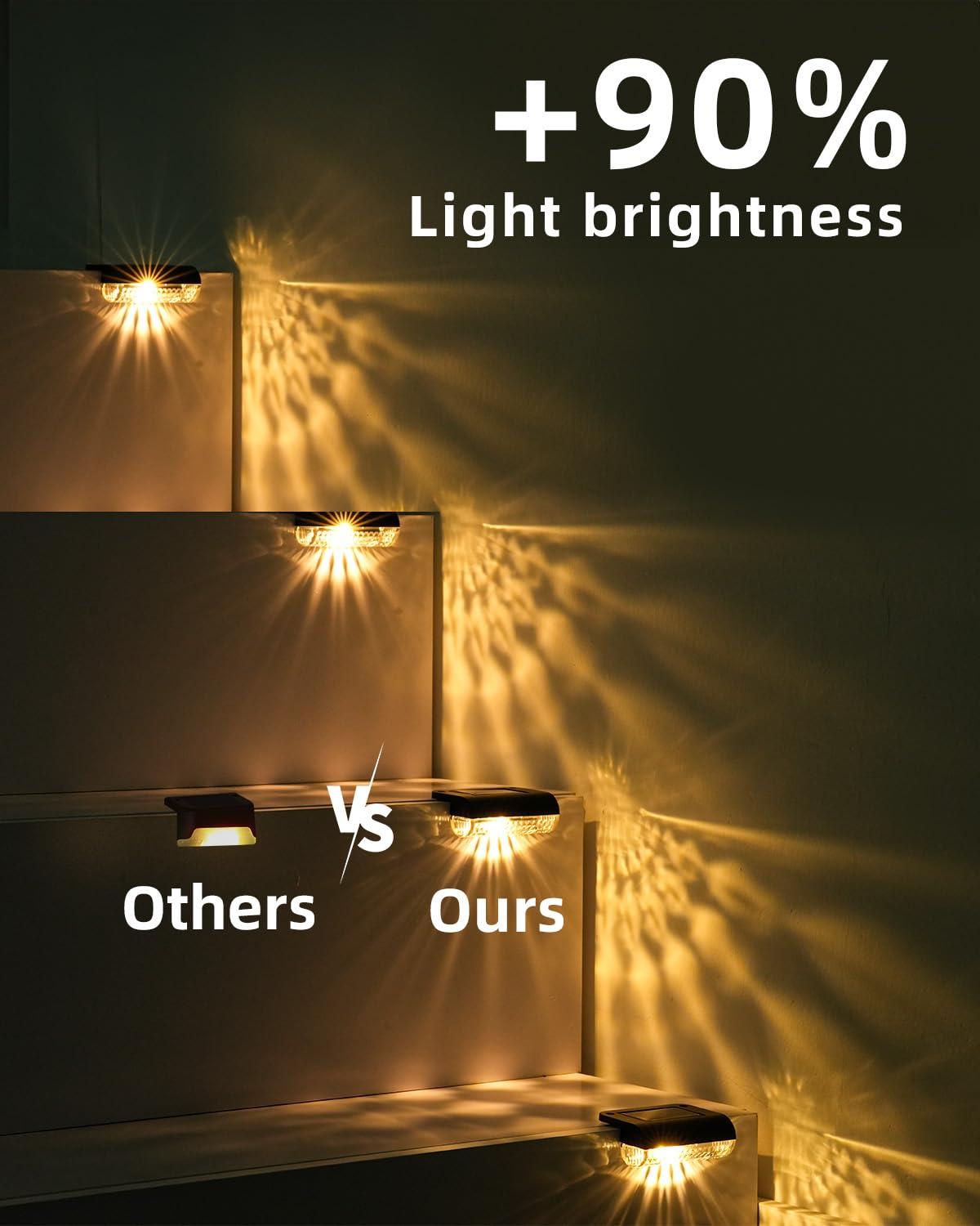 Herzila step light warm 3000K on stairs provides cozy guidance