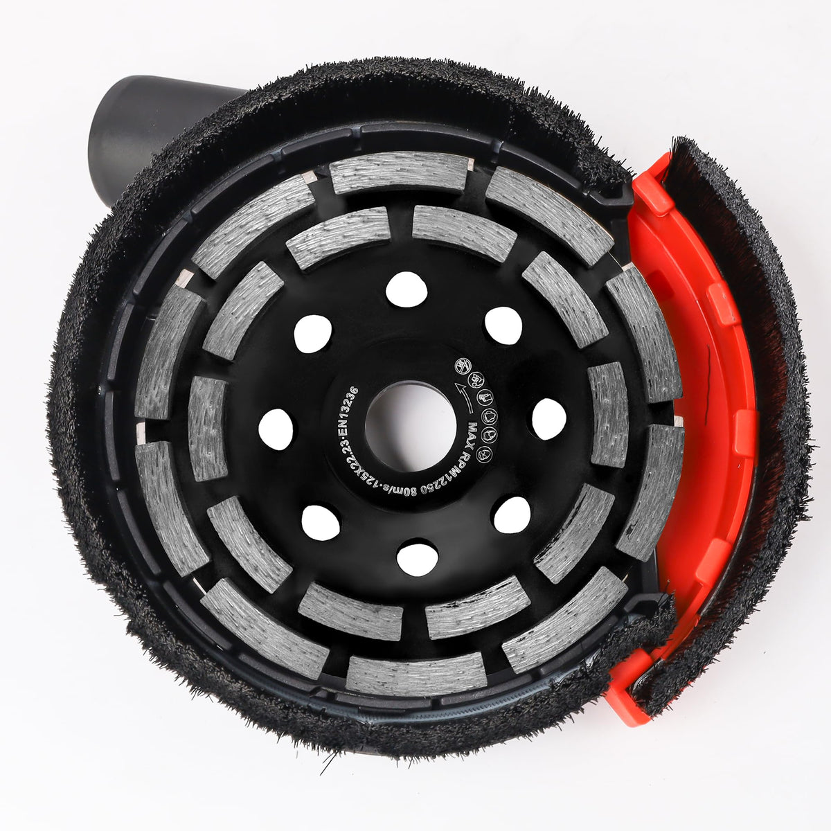HERZO diamond cup wheel 5-inch improves concrete grinding performance