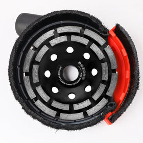 HERZO diamond cup wheel 5-inch improves concrete grinding performance