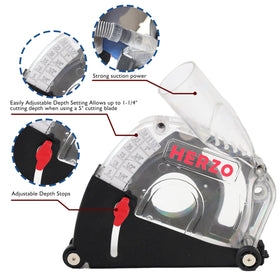 Easy release design allows quick cleaning after grinding tasks