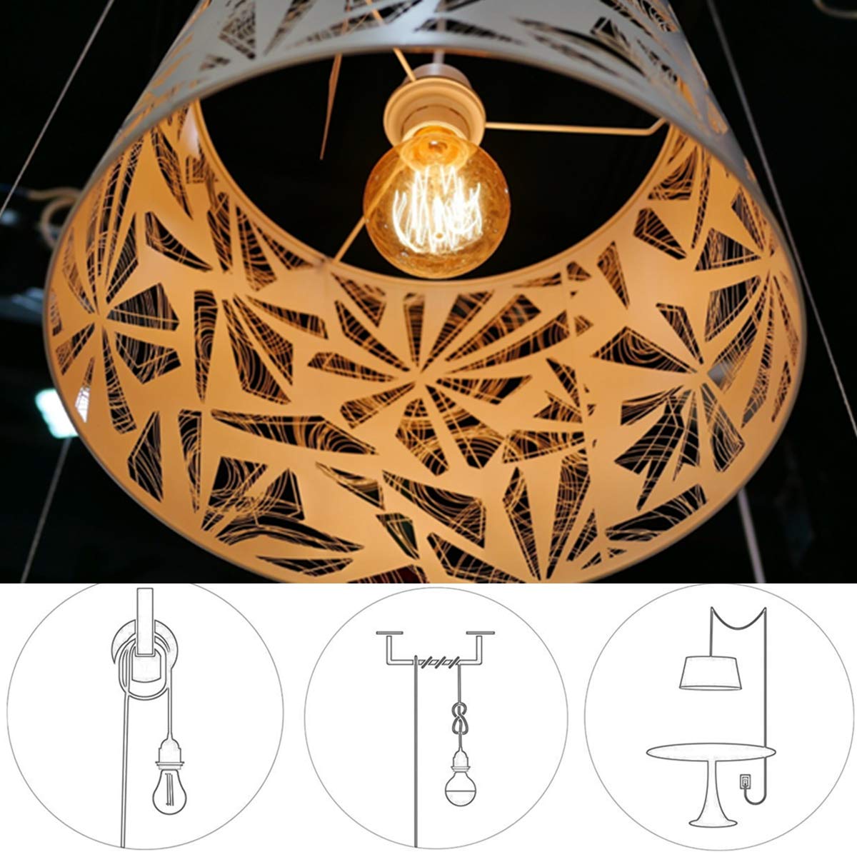 HESSION DIY projects pendant light cord for customizable room accents
