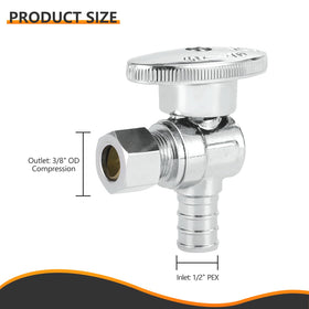 HeSun valve shows lead-free brass construction for long-lasting, safe water shut-off.