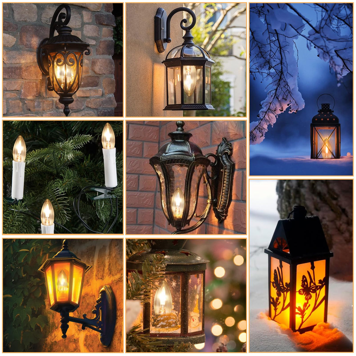 E12 chandelier 6-pack ready for quick replacements.