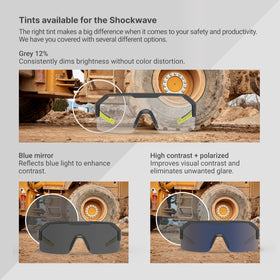 HexArmor Shockwave adjustable nose piece enables a custom-fit feel for many faces