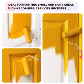 HexDorn cabinet and wall roller ideal for even coats on furniture and trim.