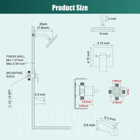 Heyalan all-in-one kit suits new builds and remodels.
