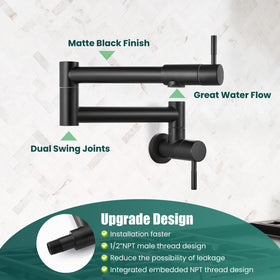 Heyalan wall-mount flange ensures stable installation and solid mounting.