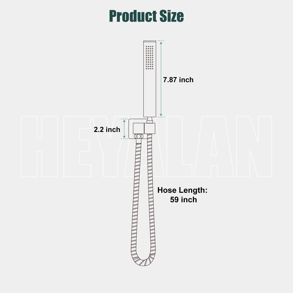 Heyalan straight-style head for easy daily use with a secure grip.